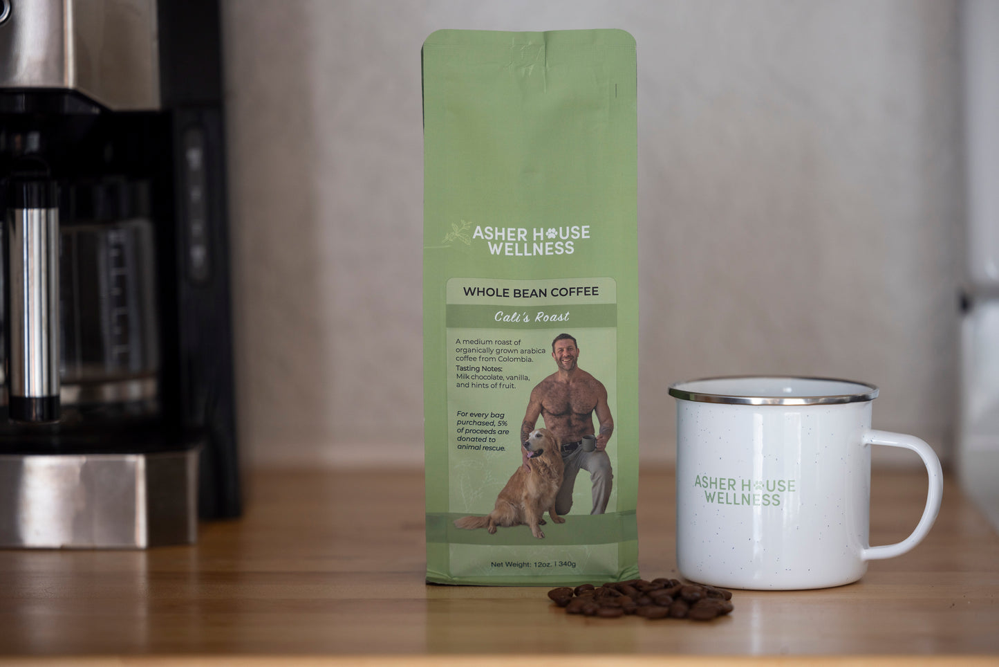 Cali's Medium Roast Organic Whole Bean Coffee