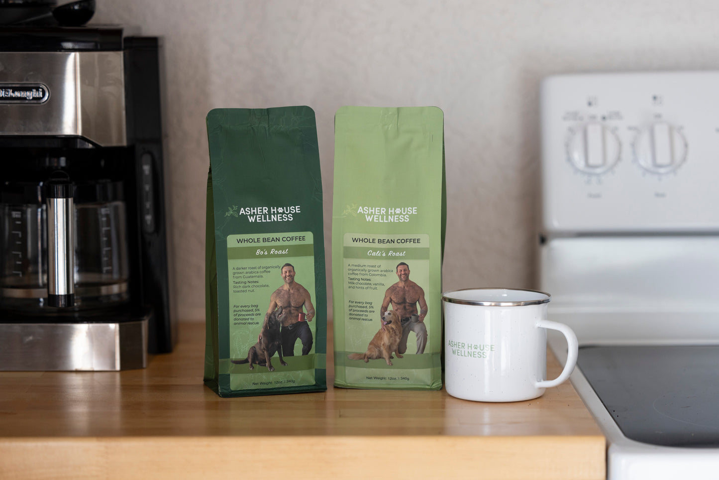 Bo's Dark Roast Organic Whole Bean Coffee