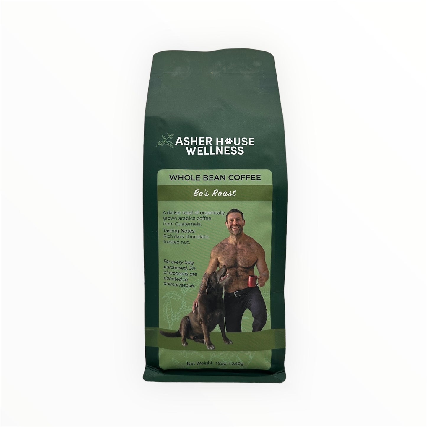 Bo's Dark Roast Organic Whole Bean Coffee