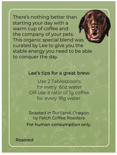 Bo's Dark Roast Organic Whole Bean Coffee